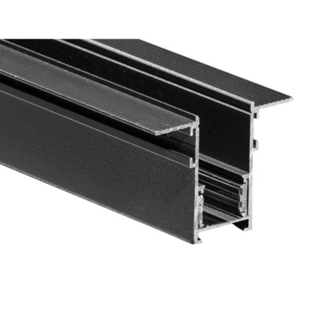 Alfa szynoprzewód dwufazowy magnetyczny profil TRACK MAGNETIC 52 GIPS1 + zaślepki końcowe Czarny