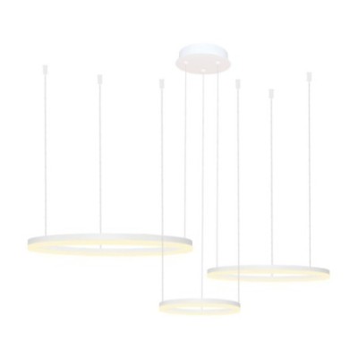 HALO PENDANT 80+60+40 CCT + REMOTE CONTROL Biały