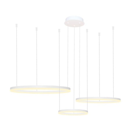 HALO PENDANT 80+60+40 CCT + REMOTE CONTROL Biały