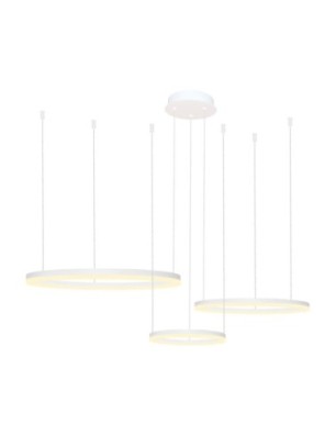 HALO PENDANT 80+60+40 CCT + REMOTE CONTROL Biały