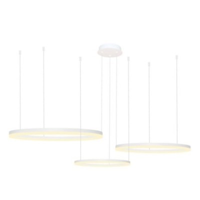 HALO PENDANT 100+80+60 CCT BK + REMOTE CONTROL Biały