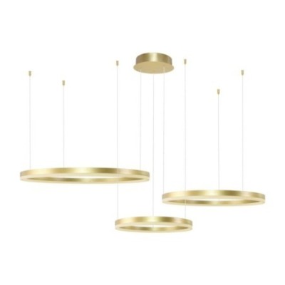 HALO PENDANT 100+80+60 CCT BK + REMOTE CONTROL Złoty