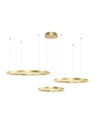 HALO PENDANT 100+80+60 CCT BK + REMOTE CONTROL Złoty