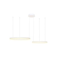 HALO PENDANT 80+60 CCT BK + REMOTE CONTROL Biały