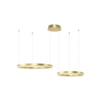 HALO PENDANT 80+60 CCT BK + REMOTE CONTROL Złoty