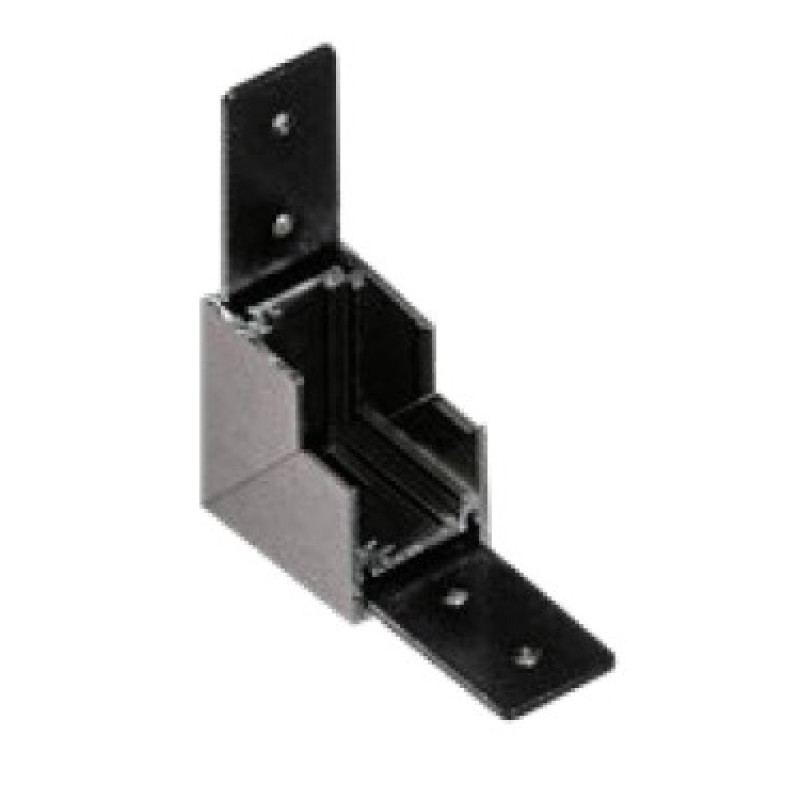 Alfa Złącze scienne L do szyny magnetycznej dwufazowej TRACK MAGNETIC 27 INNER CORNER90 Czarny