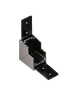 Alfa Złącze scienne L do szyny magnetycznej dwufazowej TRACK MAGNETIC 27 INNER CORNER90 Czarny