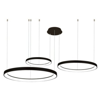 AGNES PENDANT 38+58+78 DIMM CCT SWITCH BK Czarny / Biały 