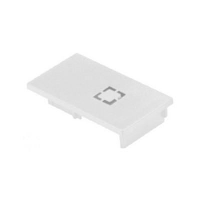 BETA TRACK MAGNETIC57 230V END CAP Biały