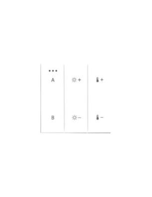 Włącznik ścienny SWITCH PANEL REMOTE CONTROL 2-GROUP BLUETOOTH Biały