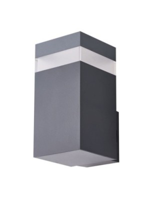 JASON SQ WALL IP65 BK Dark Gray