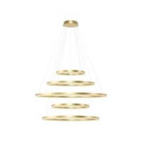 HALO PENDANT 150+120+100+80+60 CCT BK + REMOTE CONTROL Złoty