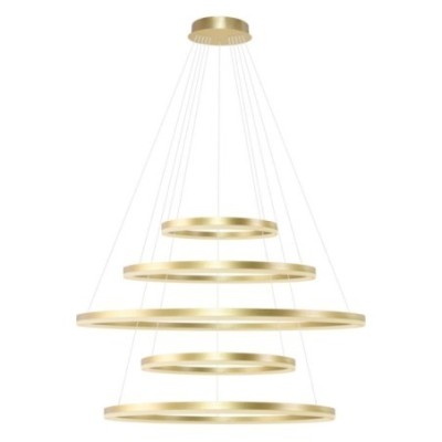 HALO PENDANT 150+120+100+80+60 CCT BK + REMOTE CONTROL Złoty