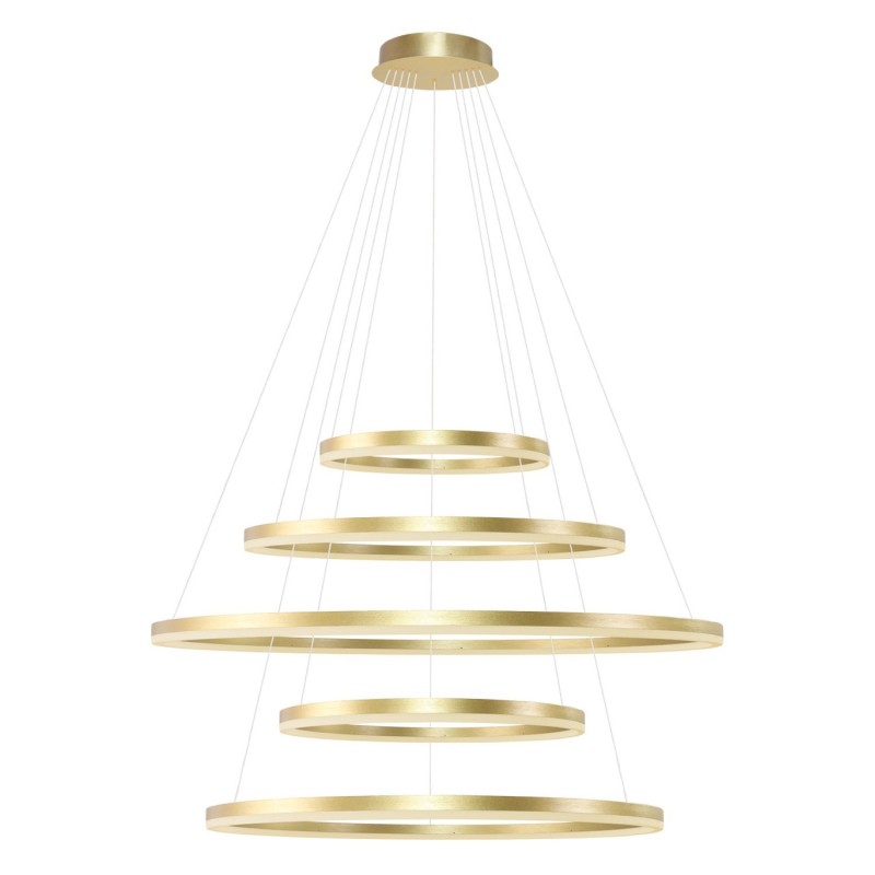 HALO PENDANT 150+120+100+80+60 CCT BK + REMOTE CONTROL Złoty