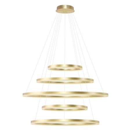 HALO PENDANT 150+120+100+80+60 CCT BK + REMOTE CONTROL Złoty