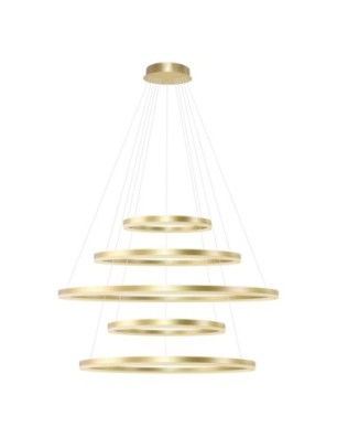 HALO PENDANT 150+120+100+80+60 CCT BK + REMOTE CONTROL Złoty