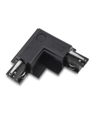 Zasilacz / złącze L lewe do szynoprzewodu podtynkowe TRACK 3LINE L CONNECTOR LEFT GIPS  Biały