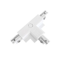 Zasilacz / złącze T prawe do szynoprzewodu podtynkowe TRACK 3LINE T CONNECTOR LEFT GIPS WH Biały