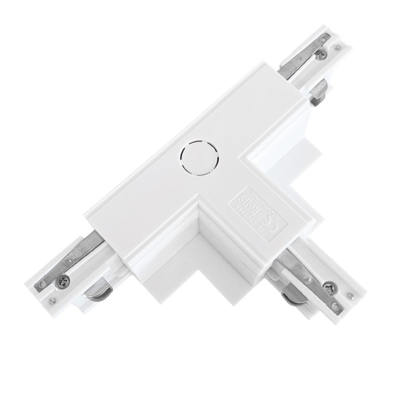 Zasilacz / złącze T prawe do szynoprzewodu podtynkowe TRACK 3LINE T CONNECTOR LEFT GIPS WH Biały