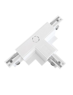 Zasilacz / złącze T prawe do szynoprzewodu podtynkowe TRACK 3LINE T CONNECTOR LEFT GIPS WH Biały