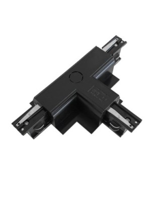 Zasilacz / złącze T prawe do szynoprzewodu podtynkowe TRACK 3LINE T CONNECTOR LEFT GIPS WH Czarny