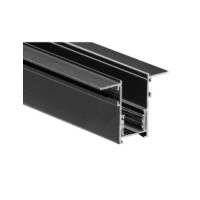 Alfa szynoprzewód dwufazowy magnetyczny profil TRACK MAGNETIC 52 GIPS1 + zaślepki końcowe Czarny