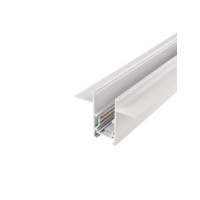 Alfa szynoprzewód dwufazowy magnetyczny profil TRACK MAGNETIC 52 GIPS2 + zaślepki końcowe Biały