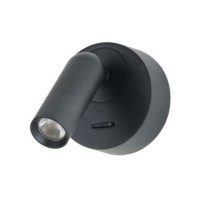 LUGANO ROUND WALL Czarny