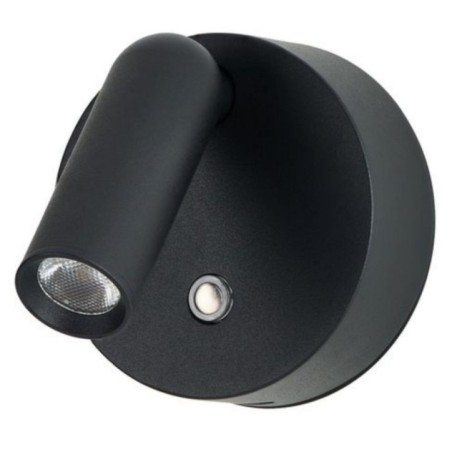 COMO ROUND WALL DIMM Czarny