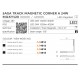 SAGA 30 TRACK MAGNETIC CORNER A  24W MILKY 120