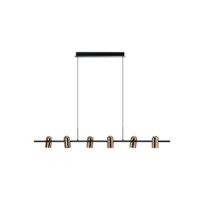 VIVI PENDANT 6 Czarny / Złoty