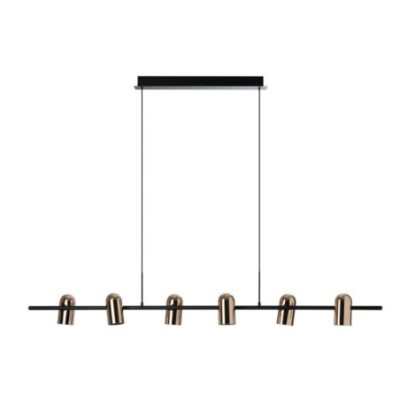 VIVI PENDANT 6 Czarny / Złoty