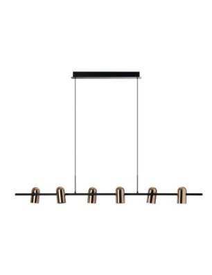 VIVI PENDANT 6 Czarny / Złoty