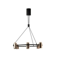 VIVI PENDANT 8 Czarny / Złoty