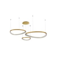 AMANDA PENDANT 42+62+82 CCT SWITCH DIMM Złoty szczotkowany