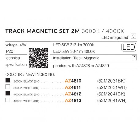 Alfa Zestaw 2m TRACK MAGNETIC 52M2041 SET 4000K - Nowoczesne