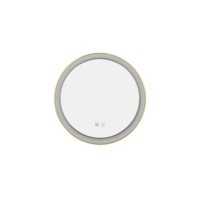 Lustro podświetlane SERGIO MIRROR 60 HEATED CCT SWITCH BK Złoty szczotkowany / Biały