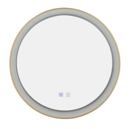 Lustro podświetlane SERGIO MIRROR 80 HEATED CCT SWITCH Złoty szczotkowany / Biały