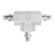 TRACK 3LINE T CONNECTOR LEFT GIPS WH