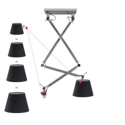 Lampa wisząca ZYTA 2 S PENDANT aluminiowa