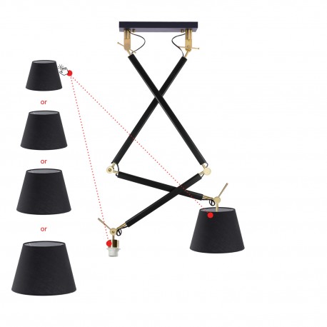 Lampa wisząca ZYTA 2 S PENDANT złota