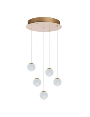 EDEM 5 ROUND Złoty / przezroczysty