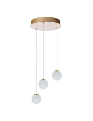 EDEM 3 ROUND Złoty / przezroczysty