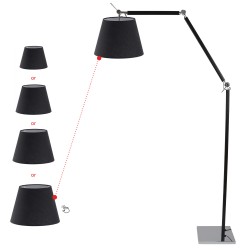 Lampa podłogowa ZYTA FLOOR  chromowana