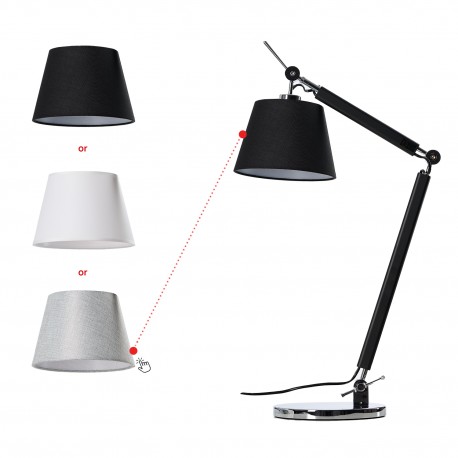 Lampa stołowa ZYTA S TABLE chromowana