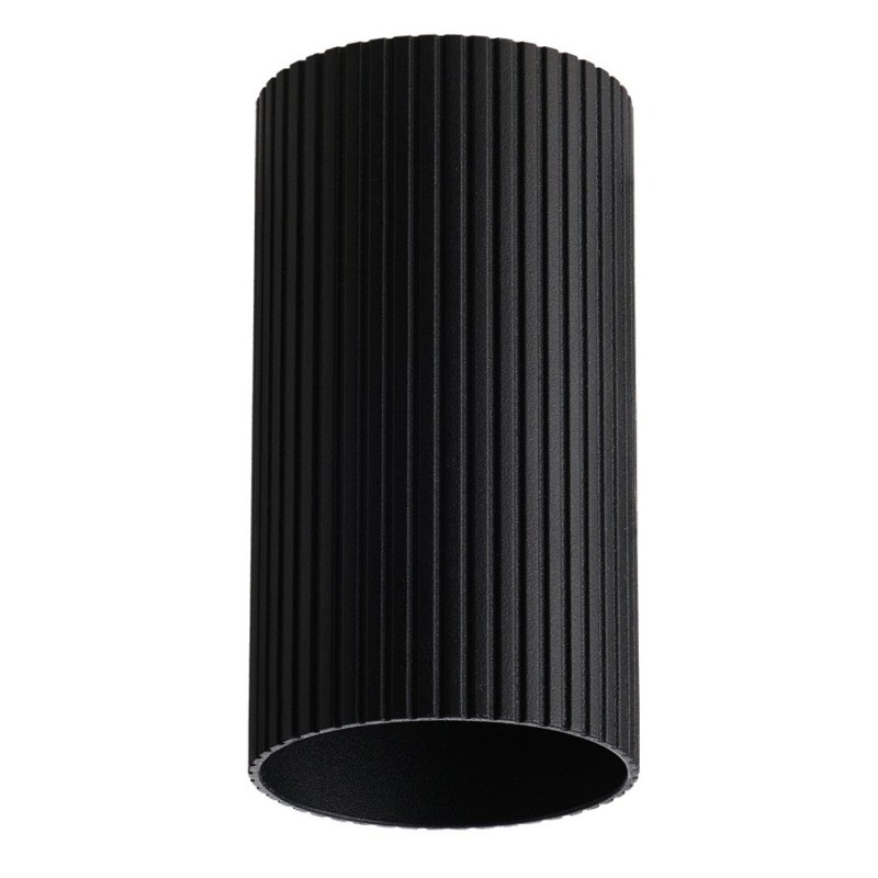 Klosz ryflowany LUCAS RIBBED TUBE 9 Czarny