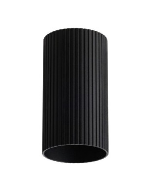 Klosz ryflowany LUCAS RIBBED TUBE 9 Czarny