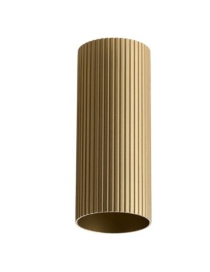 Klosz ryflowany LUCAS RIBBED TUBE 30 Złoty Anodowany