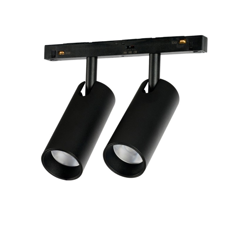 ALFA NIKO 2 TRACK MAGNETIC 2LINE 2X12W CCT SWITCH DIM BK