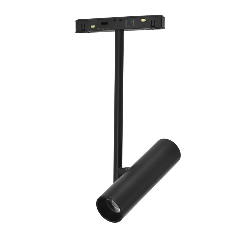 ALFA PORTO TRACK MAGNETIC 2LINE 12W CCT SWITCH DIM BK/BK